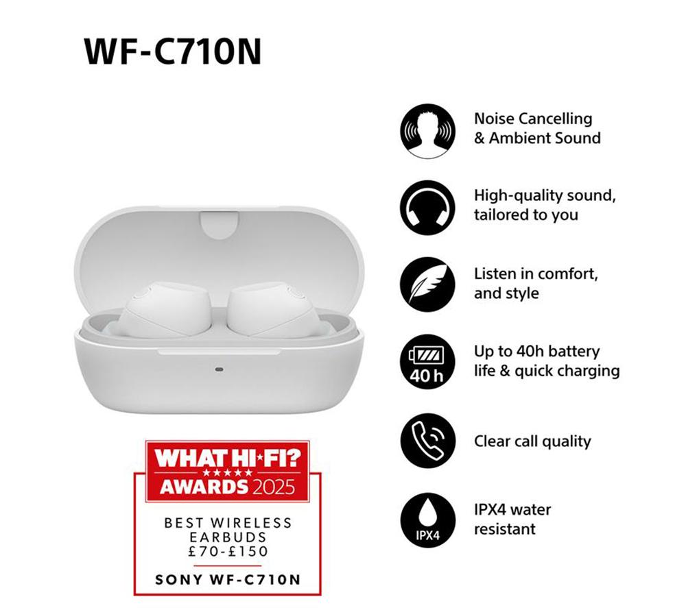 Buy SONY WF-C710N Wireless Bluetooth Noise-Cancelling Earbuds