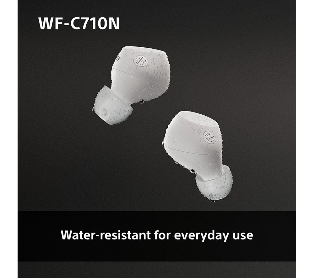SONY WF-C710N Wireless Bluetooth Noise-Cancelling Earbuds - White image number 8 of 15