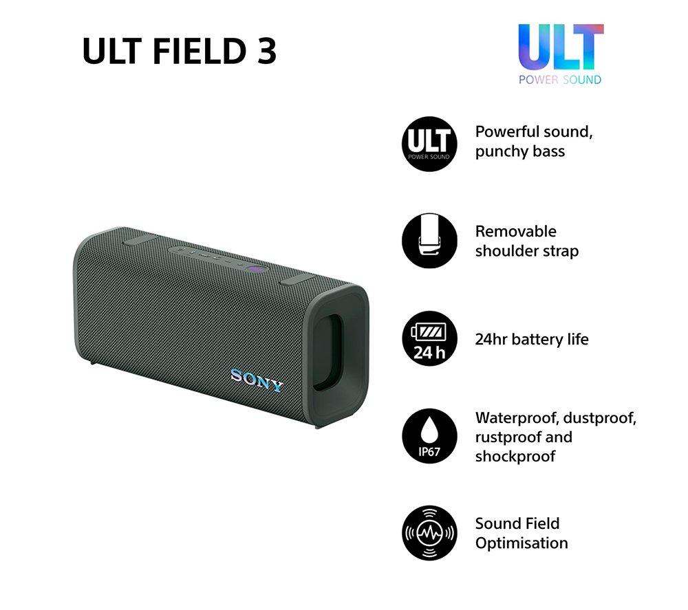 SONY ULT FIELD 3 Portable Bluetooth Speaker - Forest Gray image number 2 of 13