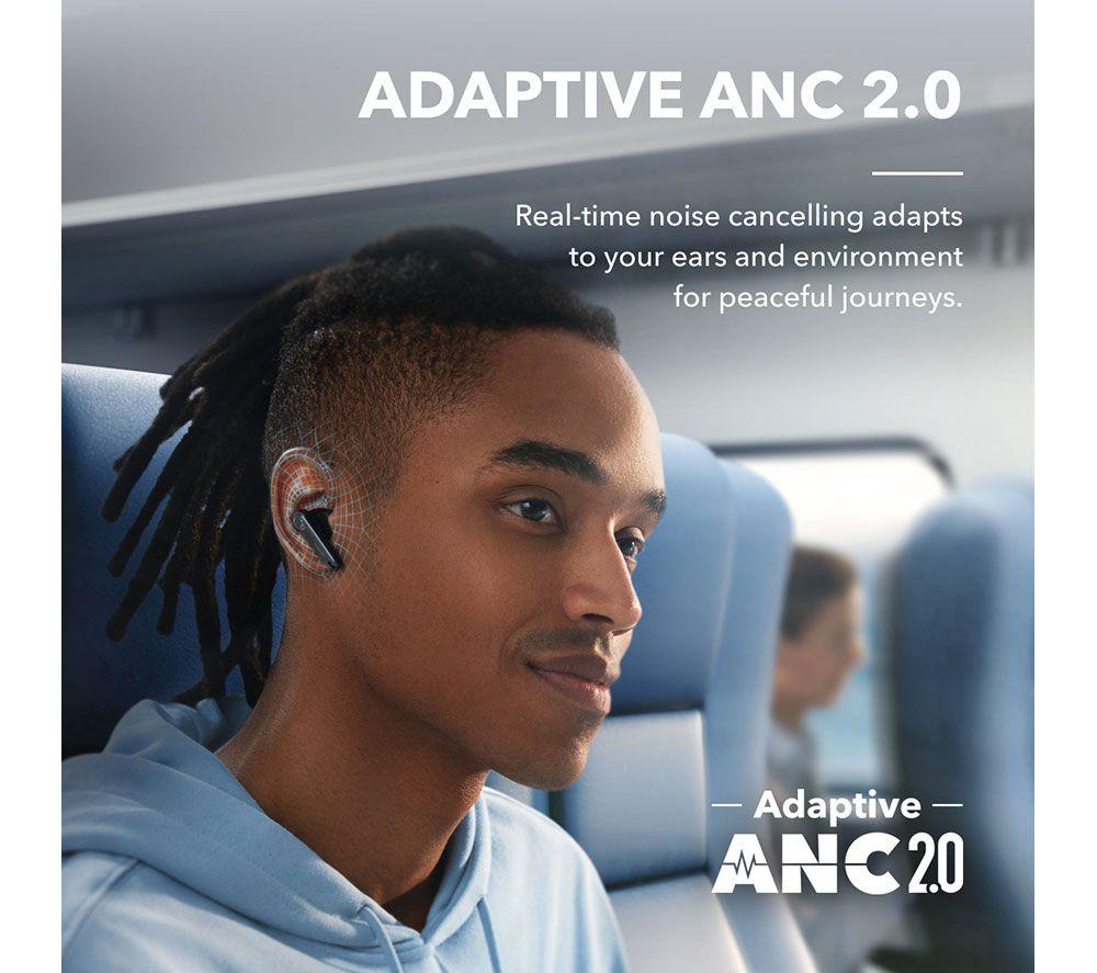 SOUNDCORE Liberty 4 Wireless Bluetooth Noise-Cancelling Earbuds - Black image number 3 of 6