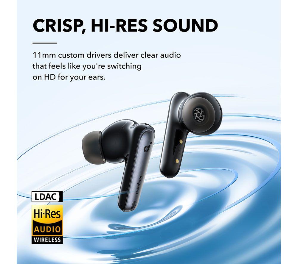 SOUNDCORE Liberty 4 Wireless Bluetooth Noise-Cancelling Earbuds - Black image number 4 of 6