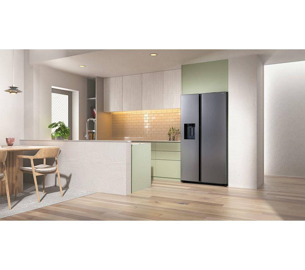 SAMSUNG Bespoke AI Series 8 On-device Bixby RS80F66KBTEU American-Style Fridge Freezer - Silver image number 15 of 17