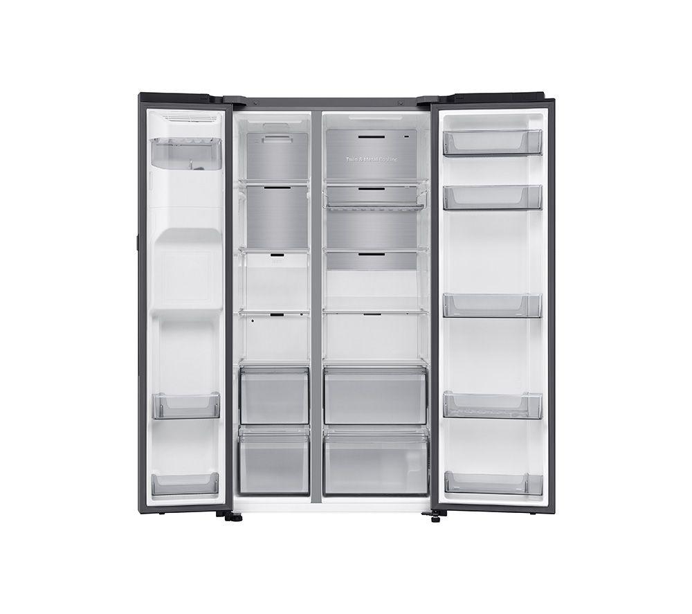 SAMSUNG Bespoke AI Series 8 On-device Bixby RS80F66KBTEU American-Style Fridge Freezer - Silver image number 16 of 17
