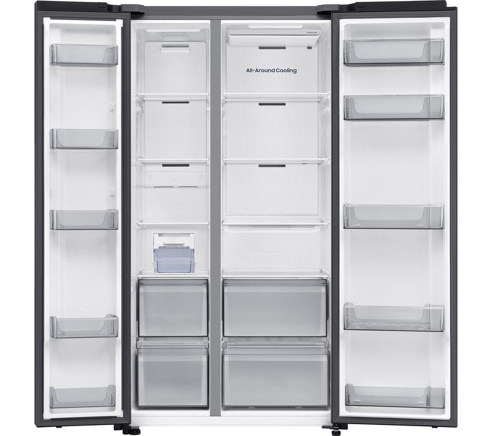 SAMSUNG Bespoke AI Series 7 SpaceMax RS70F67QCFEU American-Style Fridge Freezer - Black image number 4 of 6