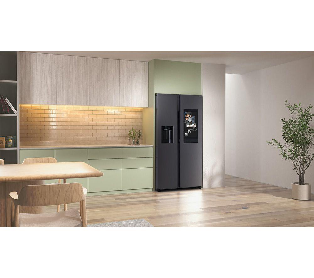 SAMSUNG Bespoke AI Family Hub RS90F66BEFEU American-Style Smart Fridge Freezer with On-device Bixby - Black image number 16 of 19