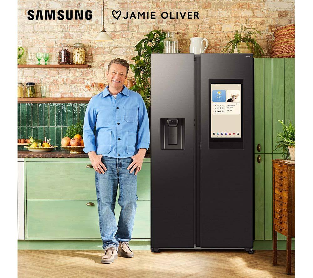 SAMSUNG Bespoke AI Family Hub RS90F66BEFEU American-Style Smart Fridge Freezer with On-device Bixby - Black image number 19 of 19