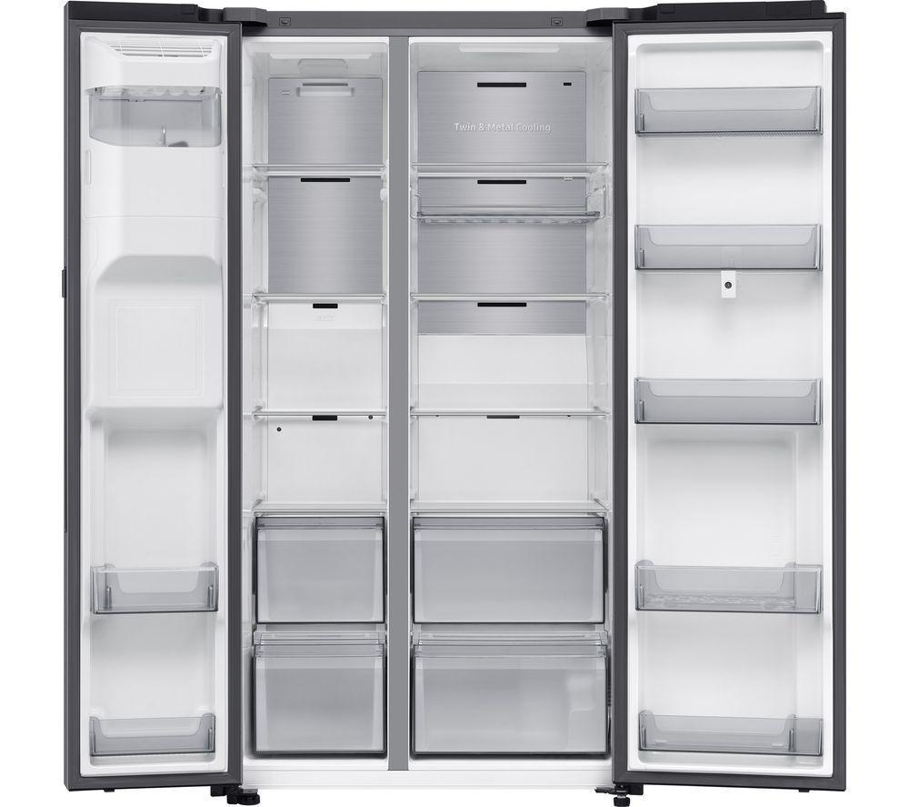 SAMSUNG Bespoke AI Family Hub RS90F66BETEU American-Style Smart Fridge Freezer - Silver image number 15 of 18