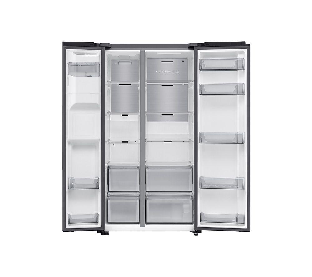 SAMSUNG Bespoke AI Series 7 SpaceMax RS70F66KCTEU American-Style Fridge Freezer - Silver image number 10 of 12