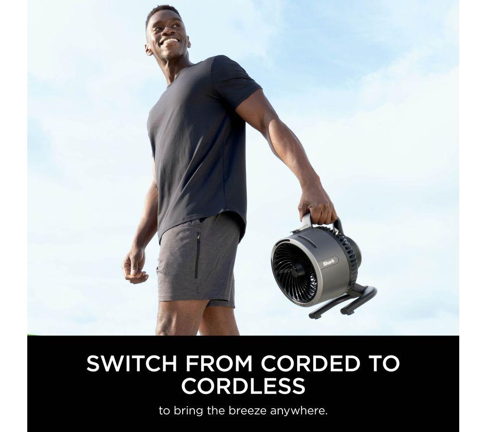 SHARK FlexBreeze HydroGo FA050UK Portable 6.8" Misting Turbo Fan - Charcoal image number 4 of 19