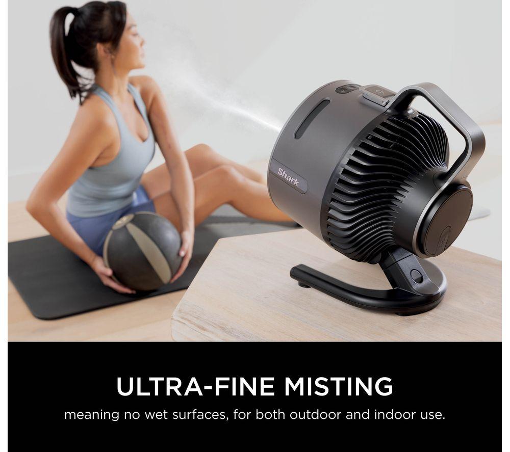 SHARK FlexBreeze HydroGo FA050UK Portable 6.8" Misting Turbo Fan - Charcoal image number 5 of 19