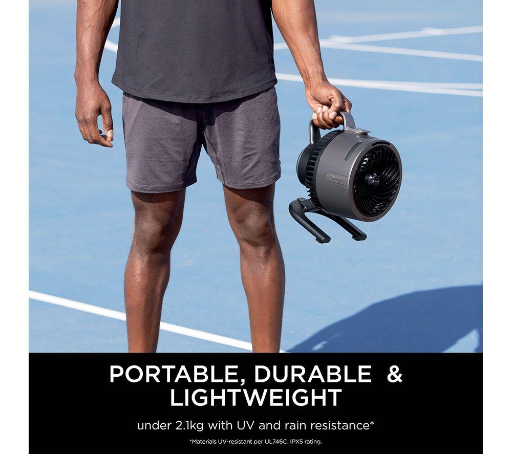 SHARK FlexBreeze HydroGo FA050UK Portable 6.8" Misting Turbo Fan - Charcoal image number 18 of 19
