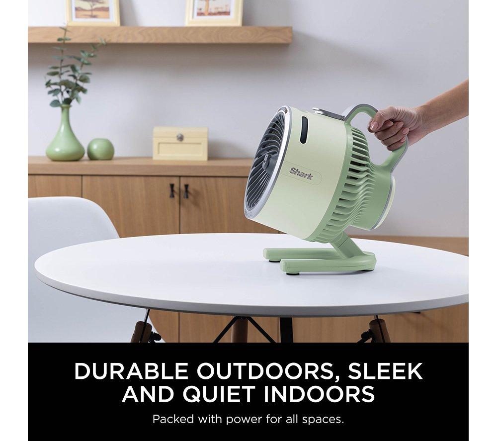 SHARK FlexBreeze HydroGo FA050UKGN Portable 6.8" Misting Turbo Fan - Lime Green & Cool Gray image number 2 of 10