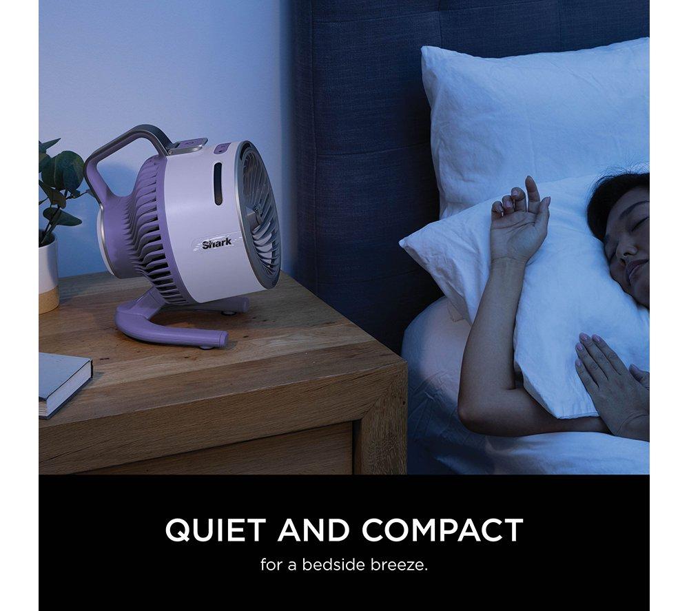 SHARK FlexBreeze HydroGo FA050UKLV Portable 6.8" Misting Turbo Fan - Lavendar & Cool Gray image number 4 of 10