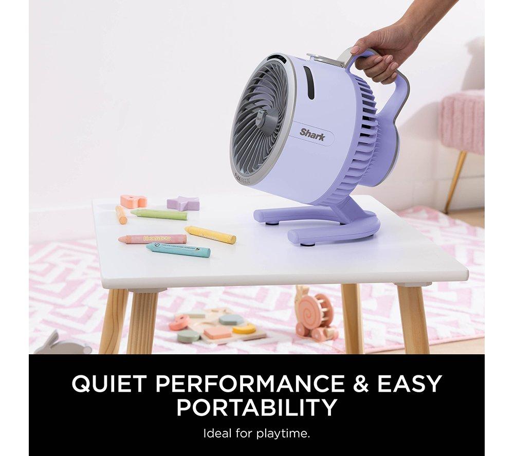 SHARK FlexBreeze HydroGo FA050UKLV Portable 6.8" Misting Turbo Fan - Lavendar & Cool Gray image number 10 of 10