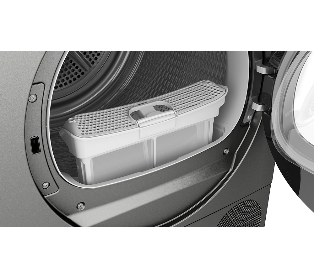 BOSCH Series 6 Plus WQH246DRGB WiFi-enabled 9 kg Heat Pump Tumble Dryer - Grey image number 5 of 10