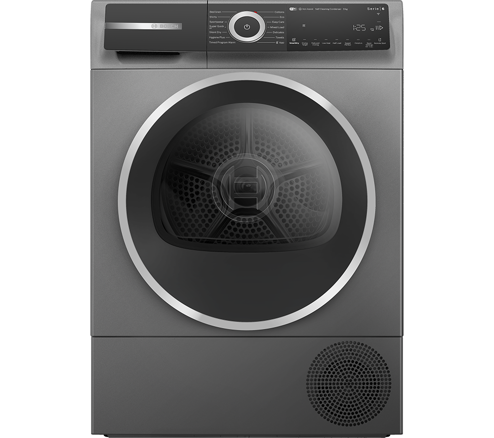 BOSCH Series 6 Plus WQH246DRGB WiFi-enabled 9 kg Heat Pump Tumble Dryer - Grey image number 8 of 10