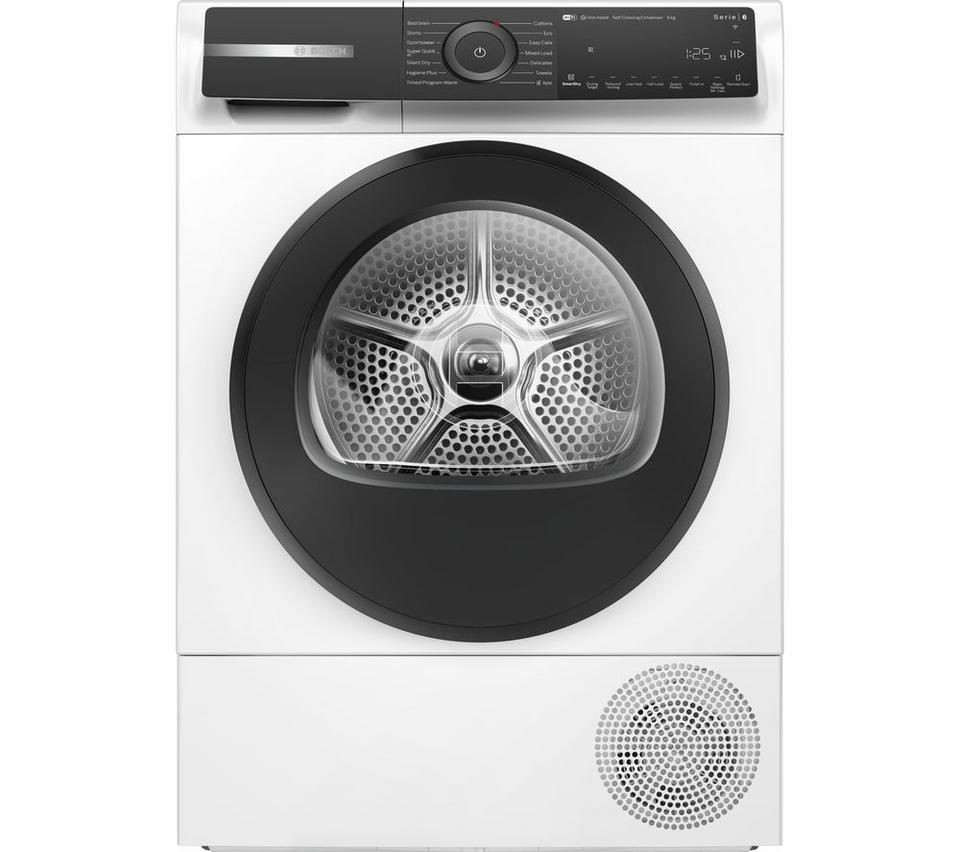 BOSCH Series 6 Plus WQH246D9GB WiFi-enabled 9 kg Heat Pump Tumble Dryer - White