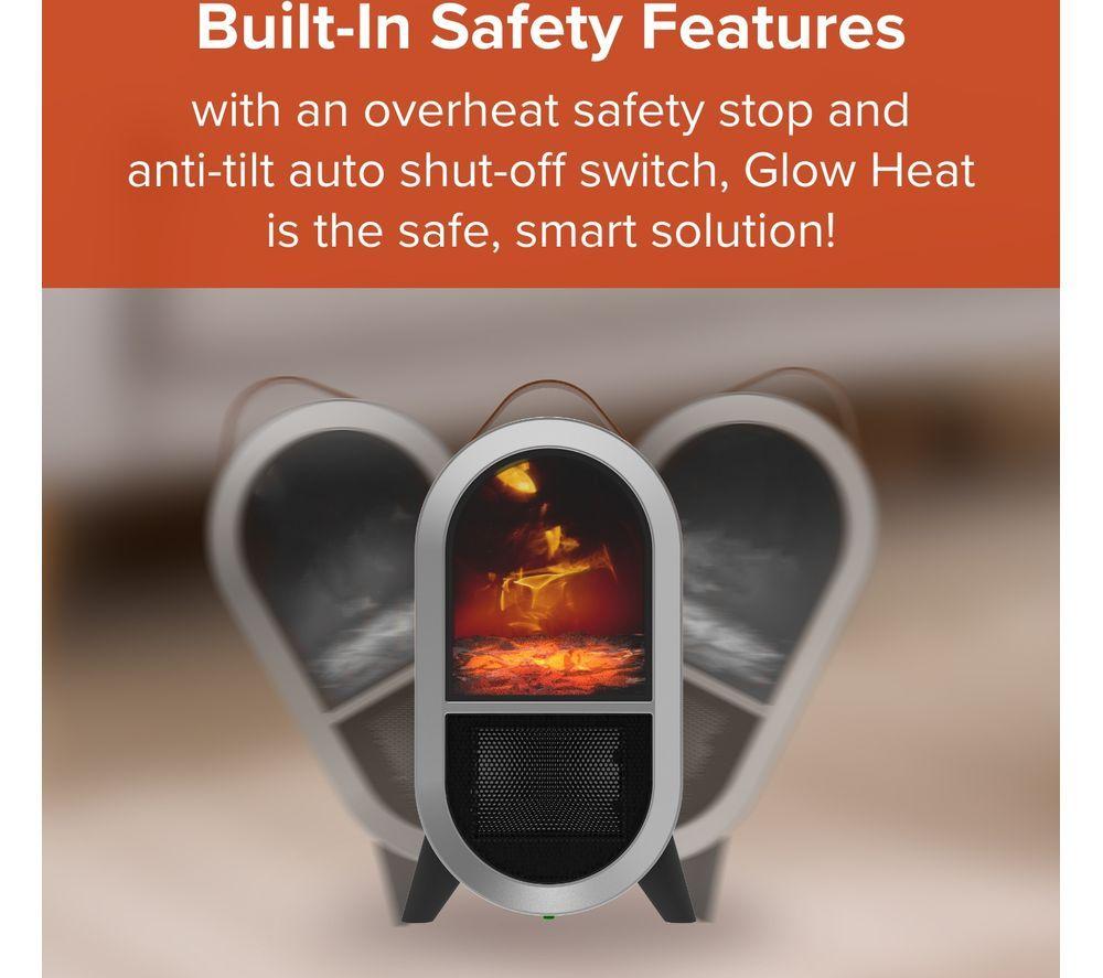 SMARTAIR Glow Heat Portable Fan Heater - White image number 2 of 14