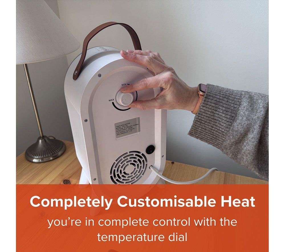 SMARTAIR Glow Heat Portable Fan Heater - White image number 4 of 14