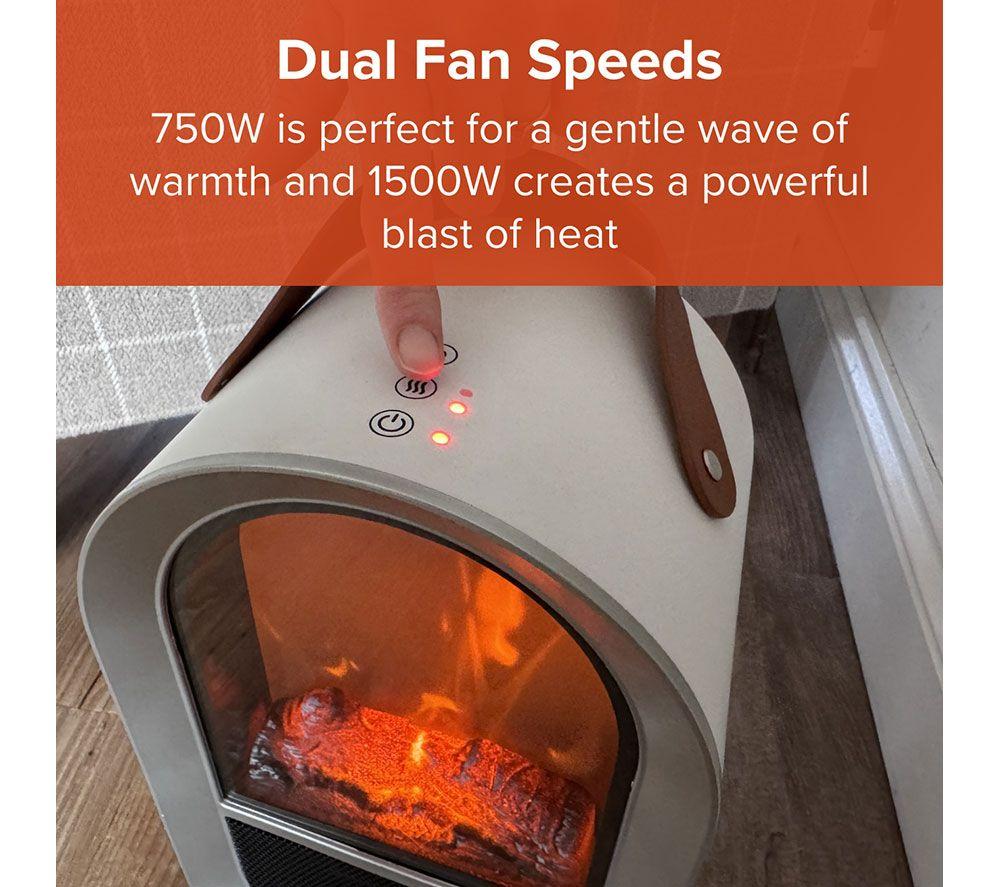 SMARTAIR Glow Heat Portable Fan Heater - White image number 7 of 14