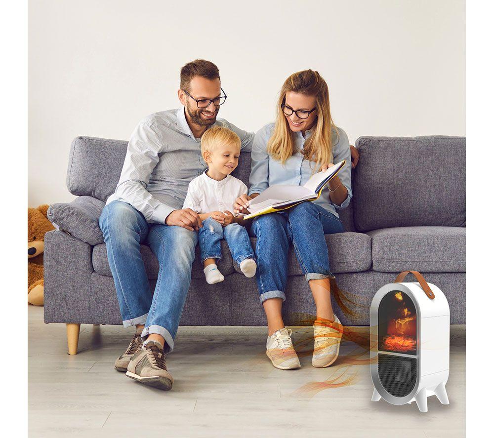 SMARTAIR Glow Heat Portable Fan Heater - White image number 11 of 14