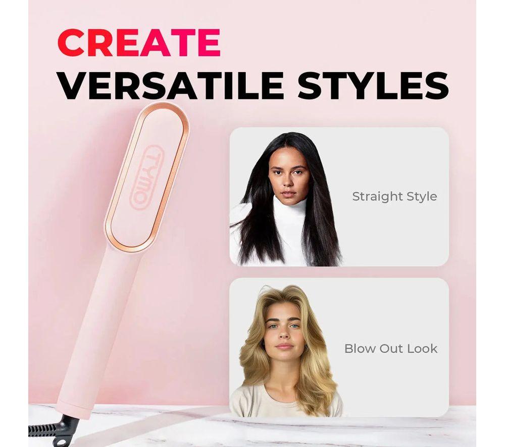 TYMO Ring HC100R Hair Straightening Comb - Pink image number 5 of 11