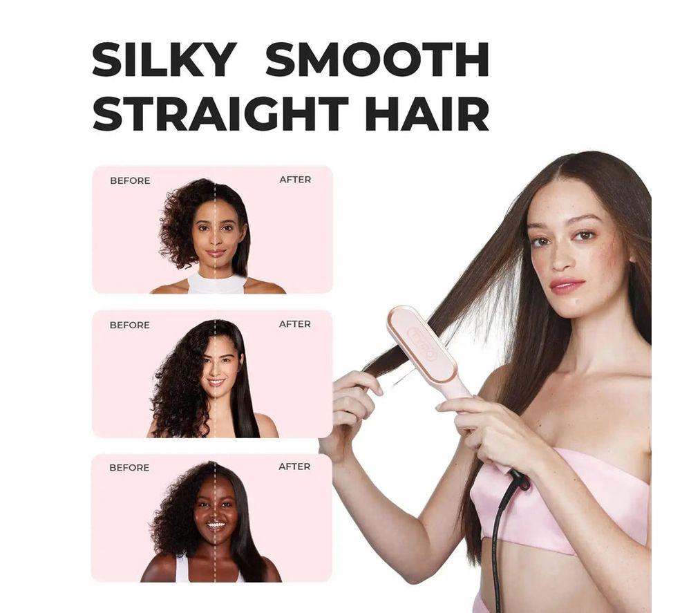 TYMO Ring HC100R Hair Straightening Comb - Pink image number 6 of 11