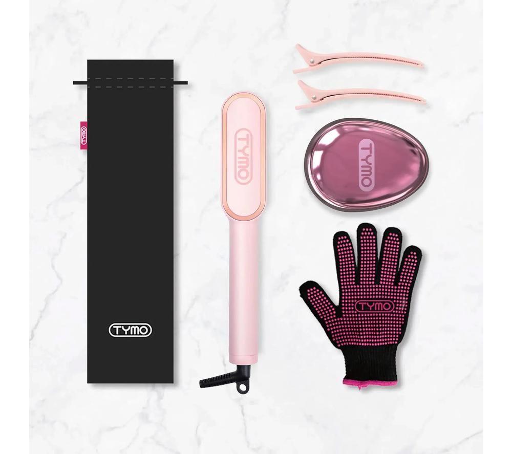 TYMO Ring HC100R Hair Straightening Comb - Pink image number 8 of 11