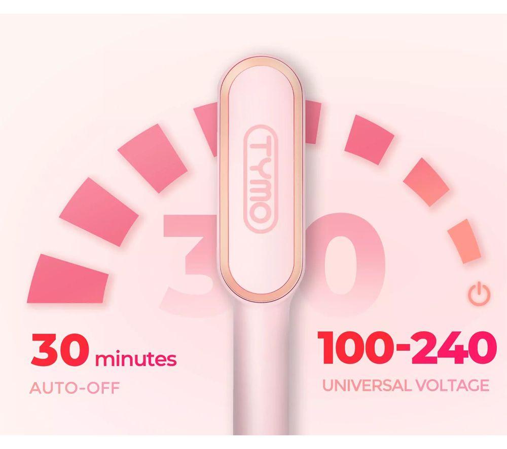 TYMO Ring HC100R Hair Straightening Comb - Pink image number 10 of 11