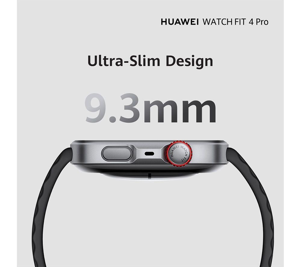 HUAWEI Watch Fit 4 Pro - Titanium Black, Fluoroelastomer Strap image number 9 of 17