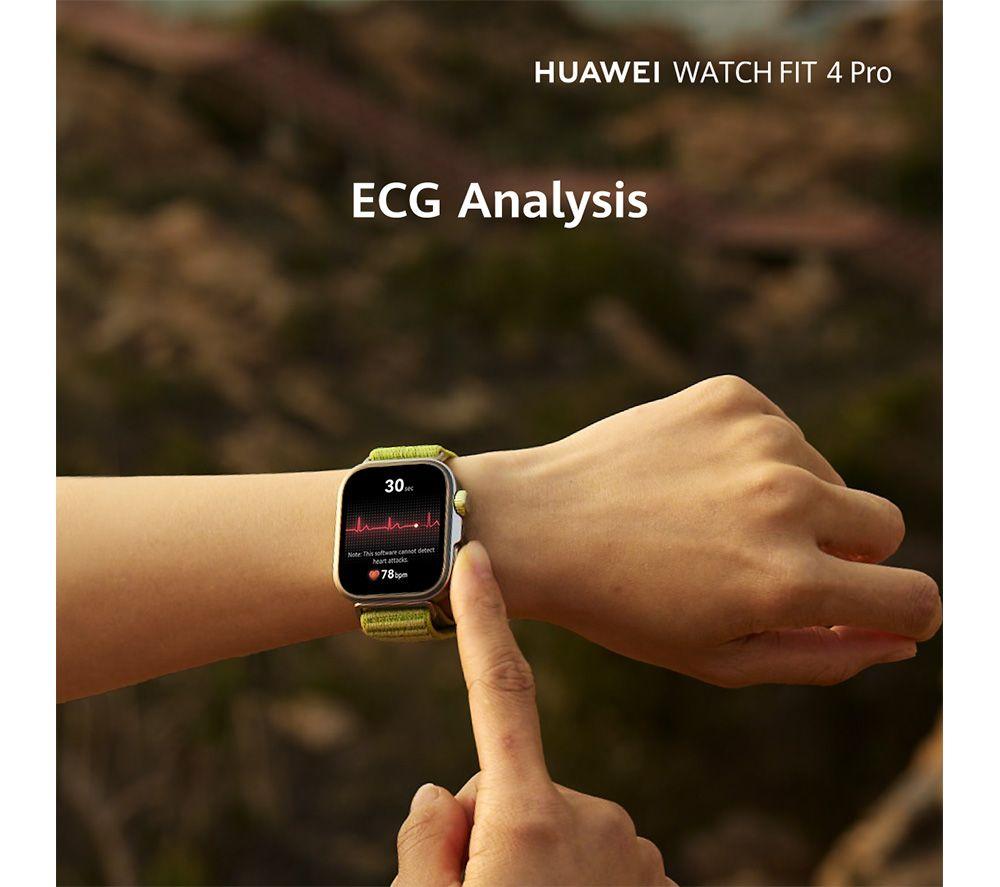 HUAWEI Watch Fit 4 Pro - Titanium Black, Fluoroelastomer Strap image number 15 of 17