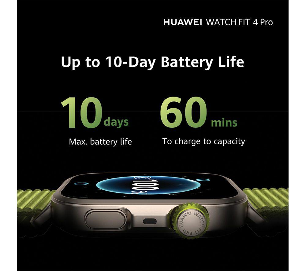 HUAWEI Watch Fit 4 Pro - Titanium Blue, Fluoroelastomer Strap image number 5 of 17