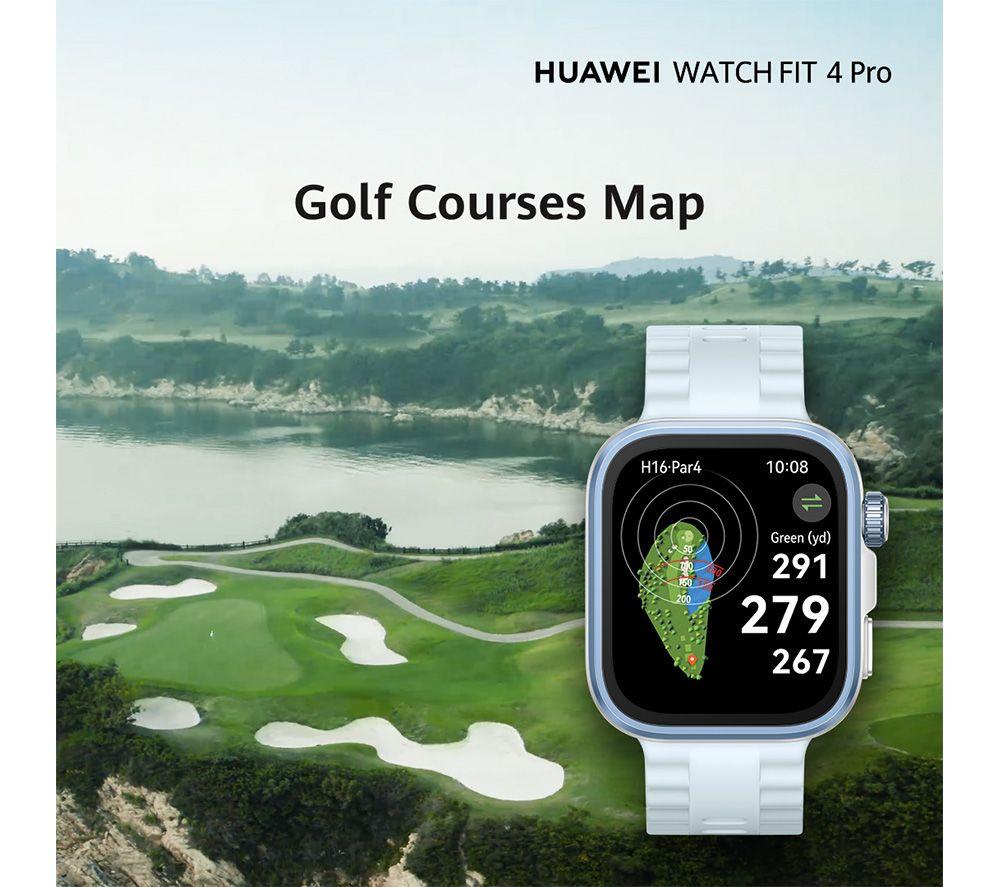 HUAWEI Watch Fit 4 Pro - Titanium Blue, Fluoroelastomer Strap image number 7 of 17