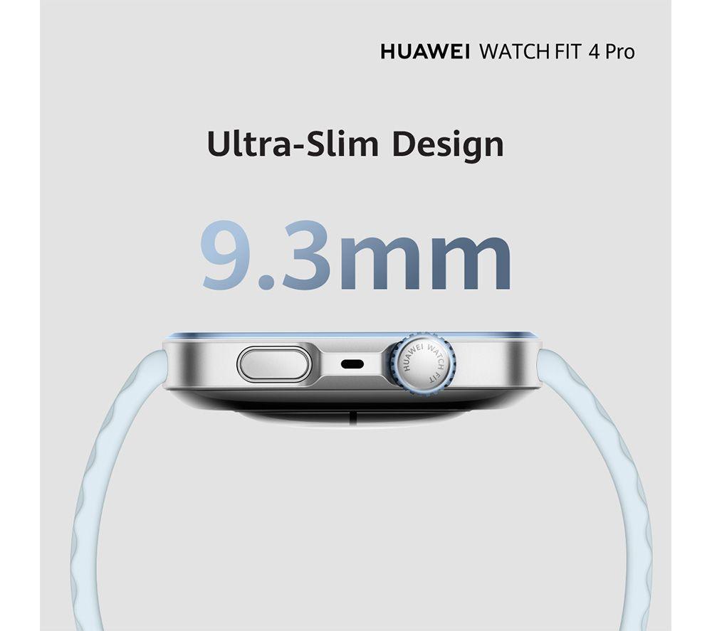 HUAWEI Watch Fit 4 Pro - Titanium Blue, Fluoroelastomer Strap image number 8 of 17