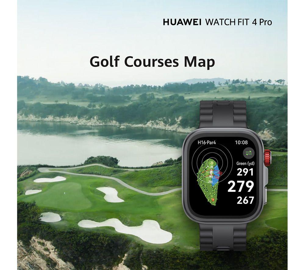 HUAWEI Watch Fit 4 Pro - Titanium Green, Fluoroelastomer Strap image number 8 of 17