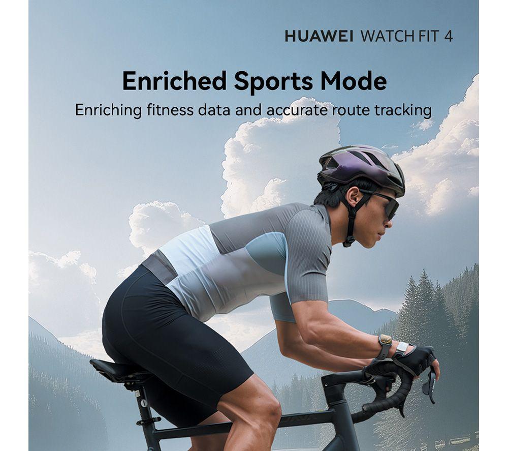 HUAWEI Watch Fit 4 - Aluminium Alloy, Purple Fluoroelastomer Strap image number 3 of 13