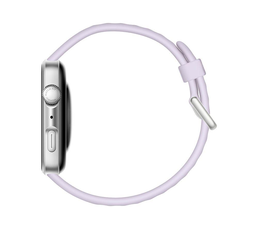 HUAWEI Watch Fit 4 - Aluminium Alloy, Purple Fluoroelastomer Strap image number 10 of 13