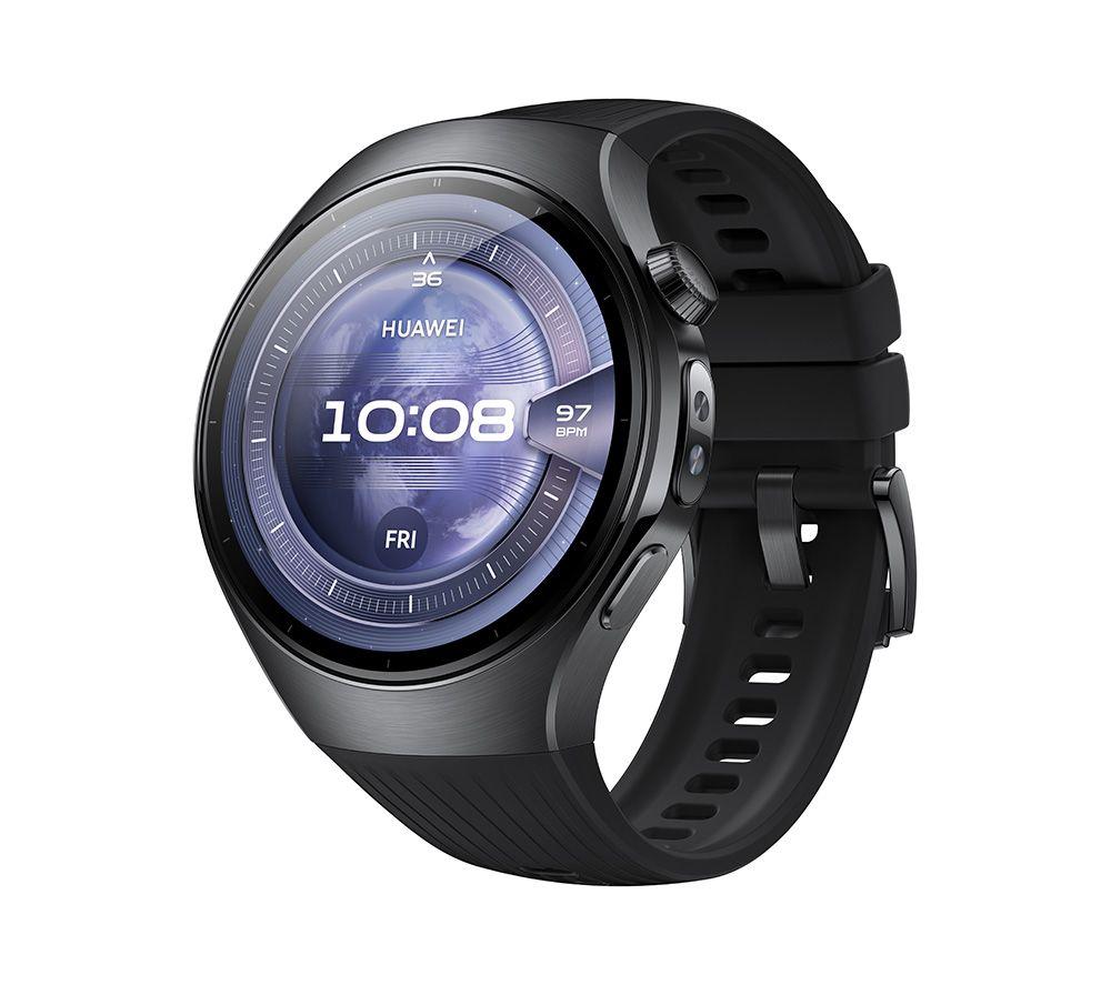 HUAWEI Watch 5 - Black, Fluoroelastomer Strap, 46 mm