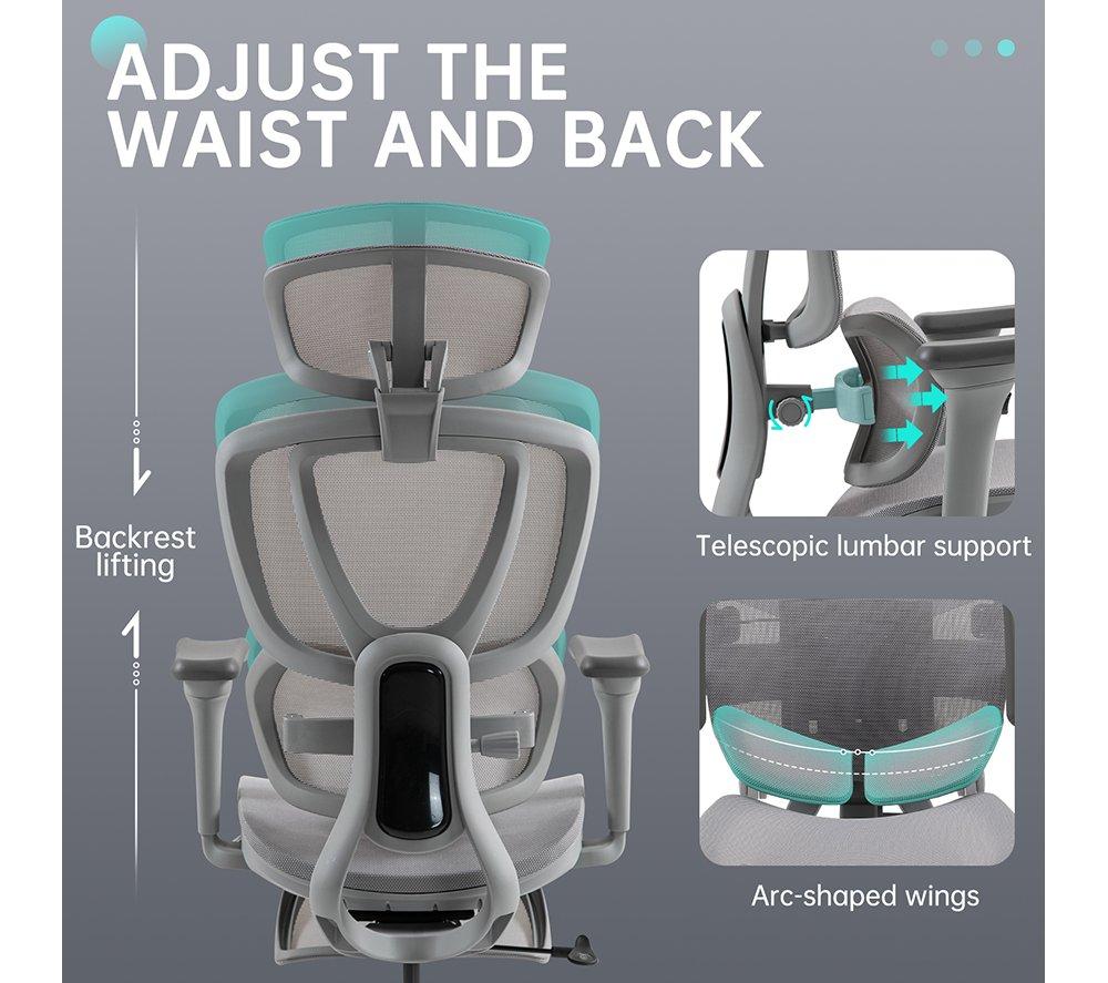 ADX Matrix Multi Gesture Gaming Office Chair - Grey image number 4 of 22