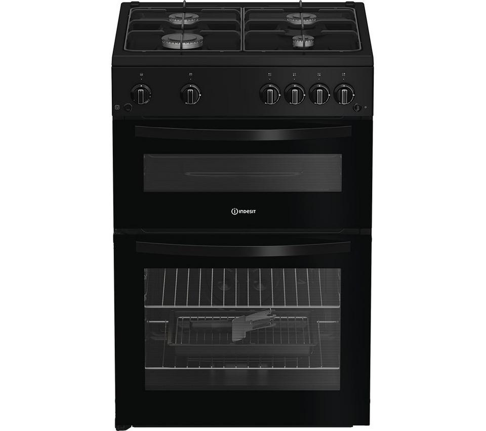 INDESIT ITG6GB 60 cm Gas Cooker - Black