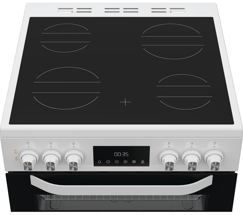 HOTPOINT Multiflow HTE6VDCW 60 cm Electric Ceramic Cooker - White image number 5 of 11