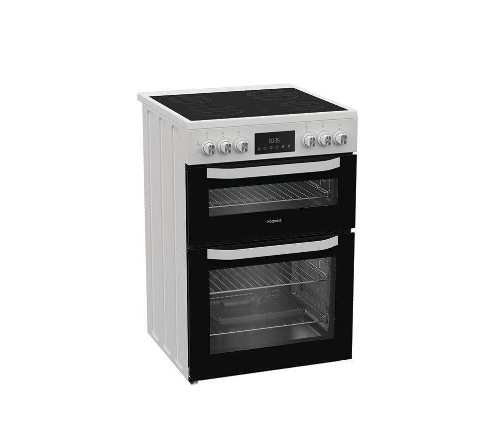 HOTPOINT Multiflow HTE6VDCW 60 cm Electric Ceramic Cooker - White image number 8 of 11