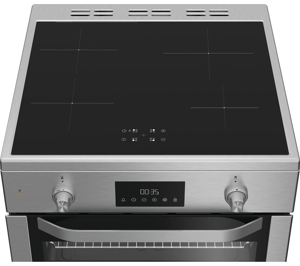 HOTPOINT Multiflow HDE6IDC2X 60 cm Electric Induction Cooker - Stainless Steel image number 4 of 12