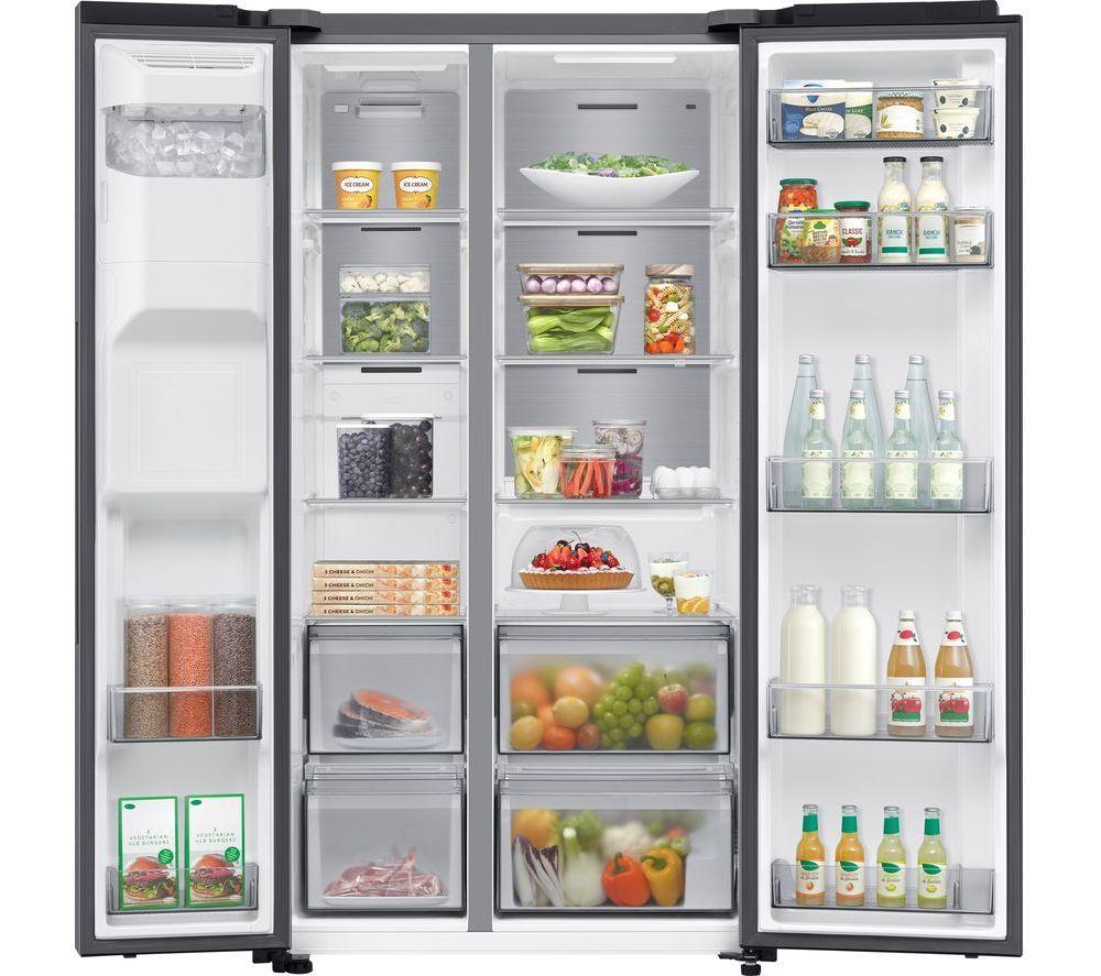 SAMSUNG Series 6 SpaceMax RS70F64KEFEU American-Style Smart Fridge Freezer - Black image number 2 of 17