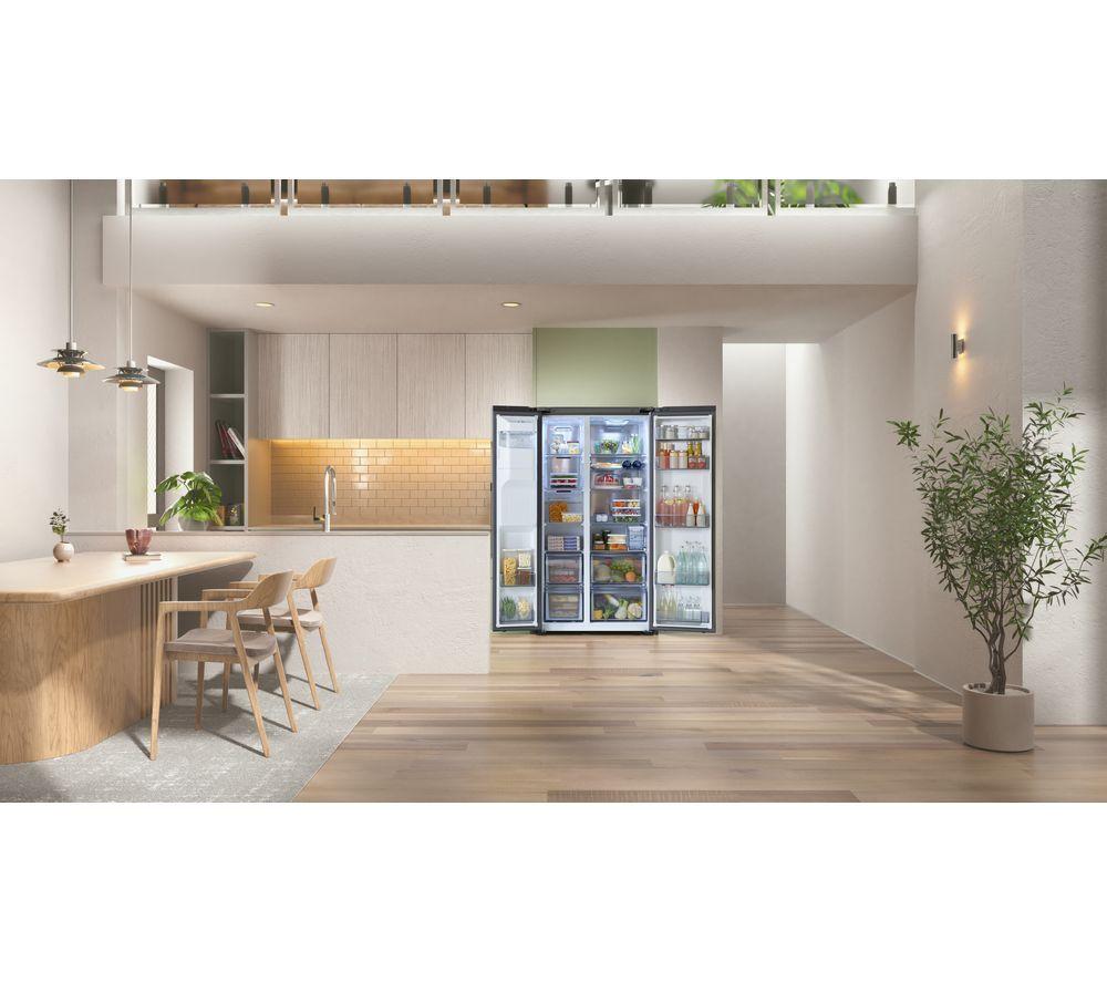 SAMSUNG Bespoke AI Series 6 SpaceMax RS70F64KDFEU American-Style Smart Fridge Freezer - Black image number 8 of 9