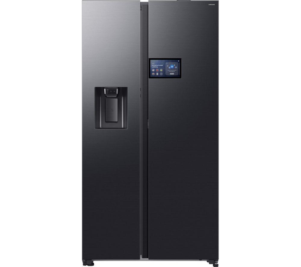 SAMSUNG Bespoke AI Series 9 RS90F64EDFEU American-Style Smart Fridge Freezer – Black, Black
