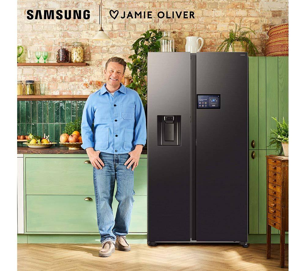 SAMSUNG Bespoke AI Series 9 AI Home RS90F64EDFEU American-Style Smart Fridge Freezer - Black image number 8 of 9