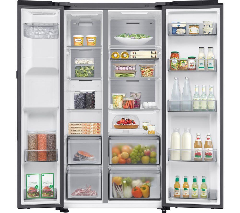 SAMSUNG Bespoke AI Series 9 AI Home RS90F64EDTEU American-Style Smart Fridge Freezer - Silver image number 2 of 8