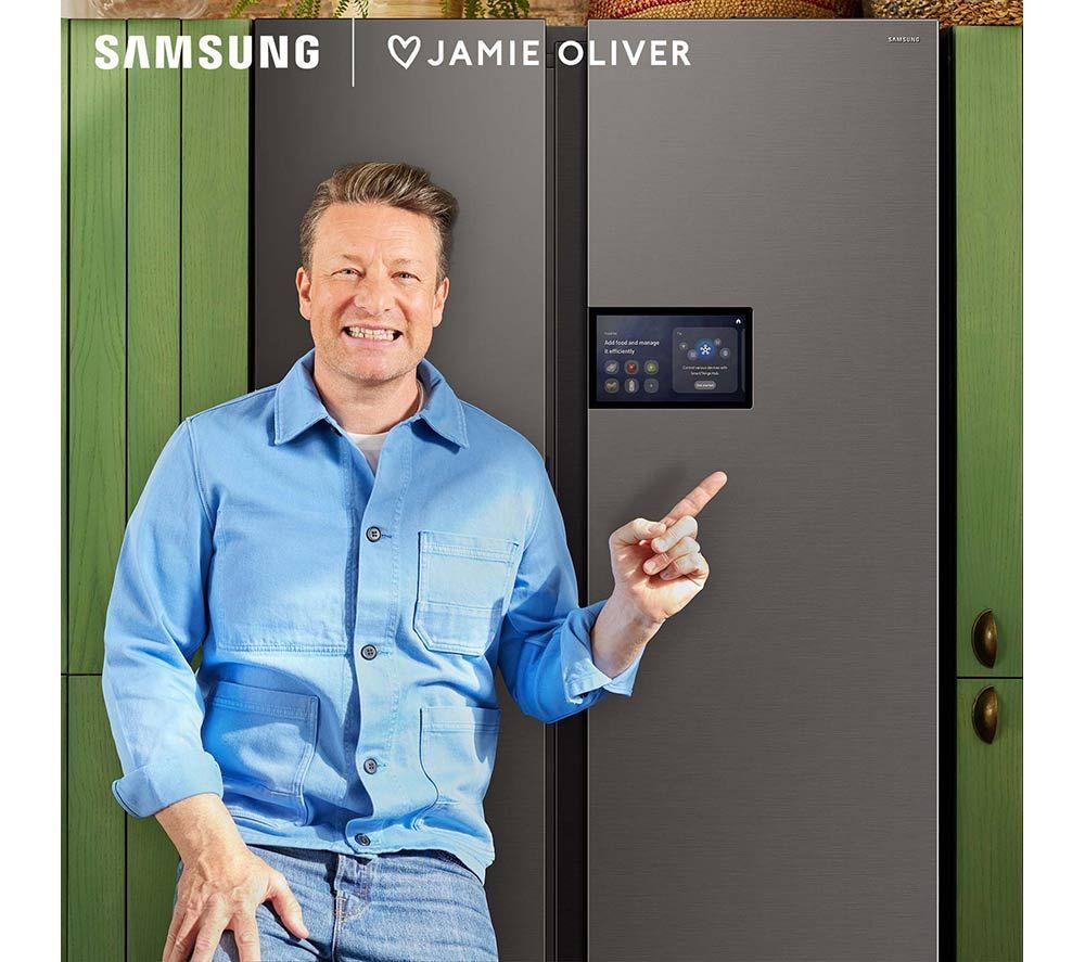 SAMSUNG Bespoke AI Series 9 AI Home RS90F64EDTEU American-Style Smart Fridge Freezer - Silver image number 8 of 8