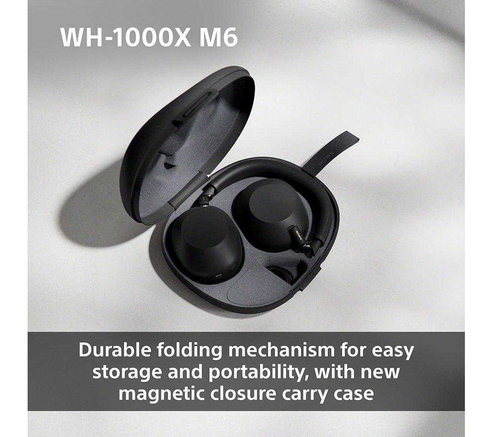 SONY WH-1000XM6 Wireless Bluetooth Noise-Cancelling Headphones - Black image number 5 of 20